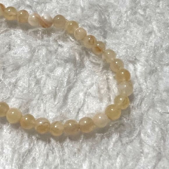 Lot of 3 Peach Faceted Graduated Beads Elastic Bracelet - Picture 6 of 7